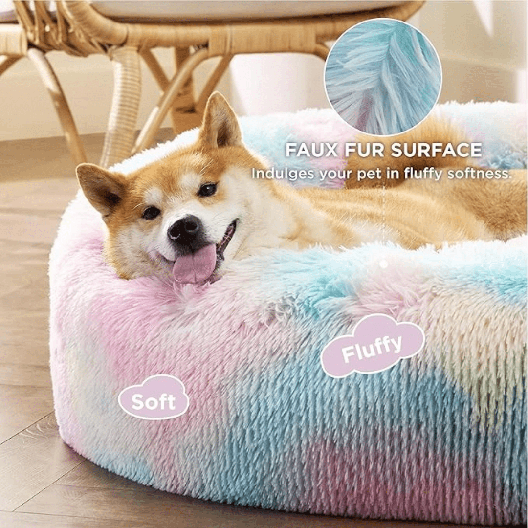 Soft Donut Cuddler Pet Bed - Ultimate Anti-Anxiety